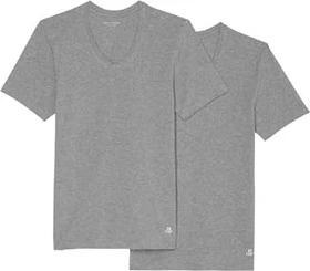 Marc O'Polo Essential V-Neck 2er-Pack T-Shirt kurzarm grau (Herren)