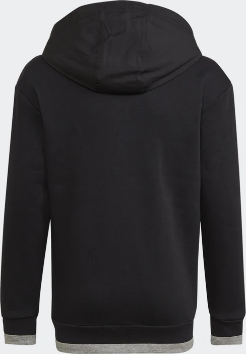 adidas ALL SZN Fleece Full-Zip Hoodie black/medium grey heather (Junior)