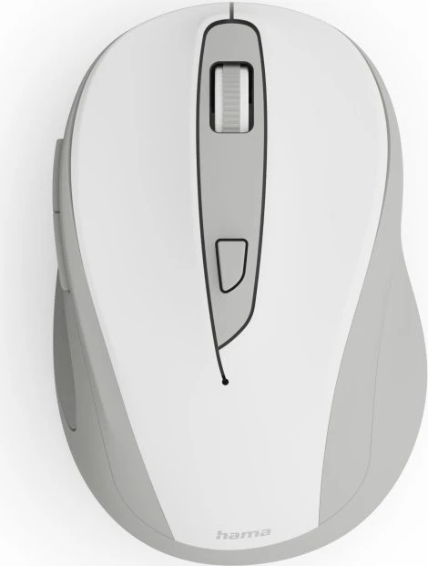 Hama WM-400 Silent Wireless 6-Button Mouse weiß/grau, USB