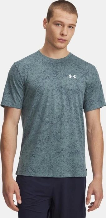 Under Armour Tech Funktionsshirt kurzarm jasper blue/white (Herren)
