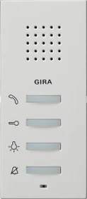 Gira System 55 Wohnungsstation AP, Innenstation, Aufputz, Reinweiß seidenmatt
