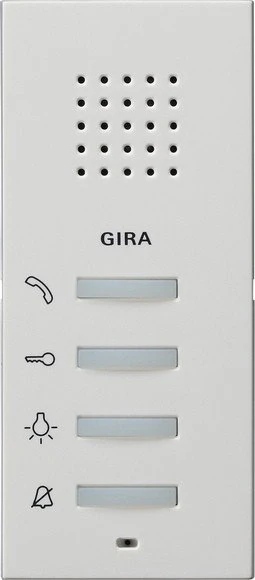Gira System 55 Wohnungsstation AP, Innenstation, Aufputz, Reinweiß seidenmatt