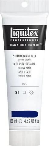 Liquitex Professional Heavy Body Acrylic phthalocyanine blue green shade, 138ml