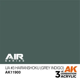 AK-Interactive 3rd Gen Acrylic Colors Air Series IJA #3 hairanshoku grey indigo, 17ml