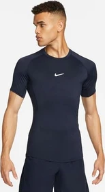 Nike Pro Funktionsshirt kurzarm obsidian/white (Herren)