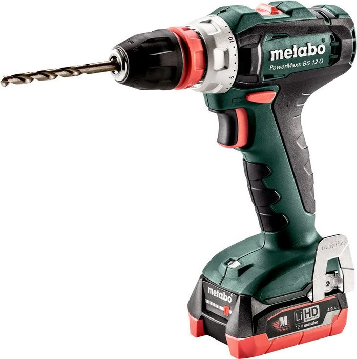 Metabo PowerMaxx BS 12 Q Akku-Bohrschrauber inkl. Koffer + 2 Akkus 4.0Ah