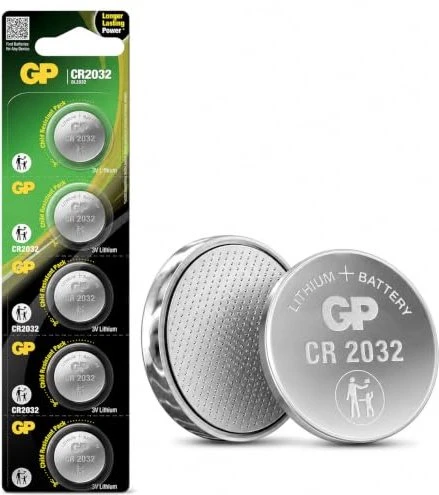 GP Batteries CR2032, 5er-Pack