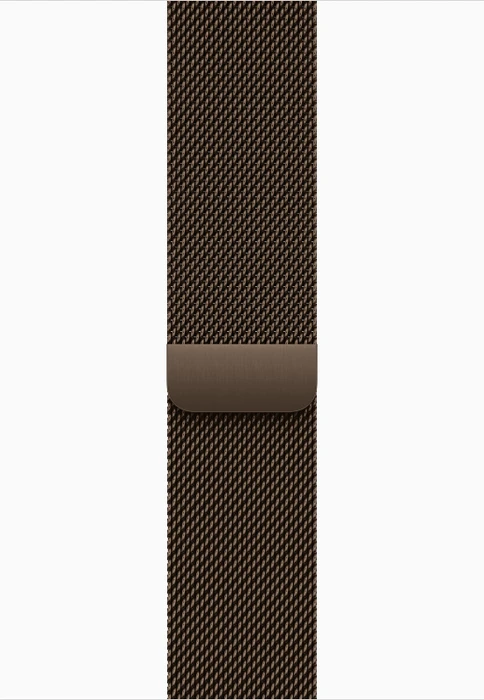 Apple Watch Series 12 (GPS) 46mm Aluminium dunkelbronze mit Milanaise-Armband M/L dunkelbronze