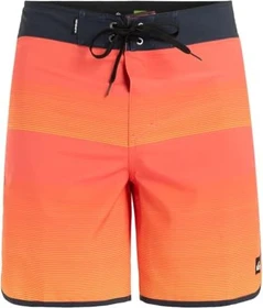 Quiksilver Surfsilk Scallop 18" Badeshorts fiery coral tijuana/naturama (Herren)
