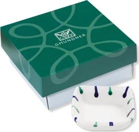 Gmundner Keramik Traunsee Schälchen quadratisch im Geschenkkarton 9x9cm