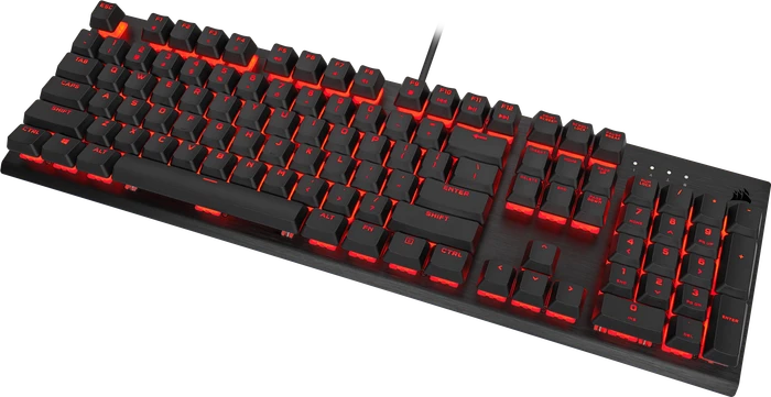 Corsair K60 PRO, LEDs rot, schwarz, Cherry VIOLA, USB, DE