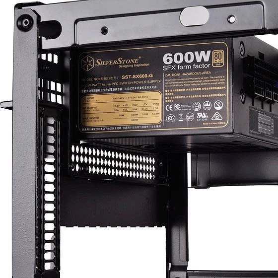 SilverStone PP08 SFX zu ATX Netzteil Adapter, schwarz