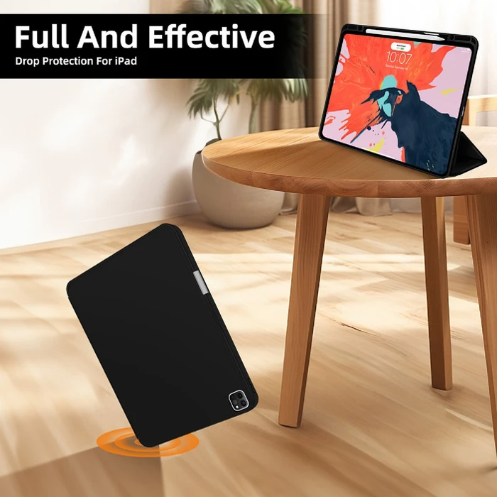 4smarts Folio Case Basic für Apple iPad Pro 13" (M4, 2024), schwarz