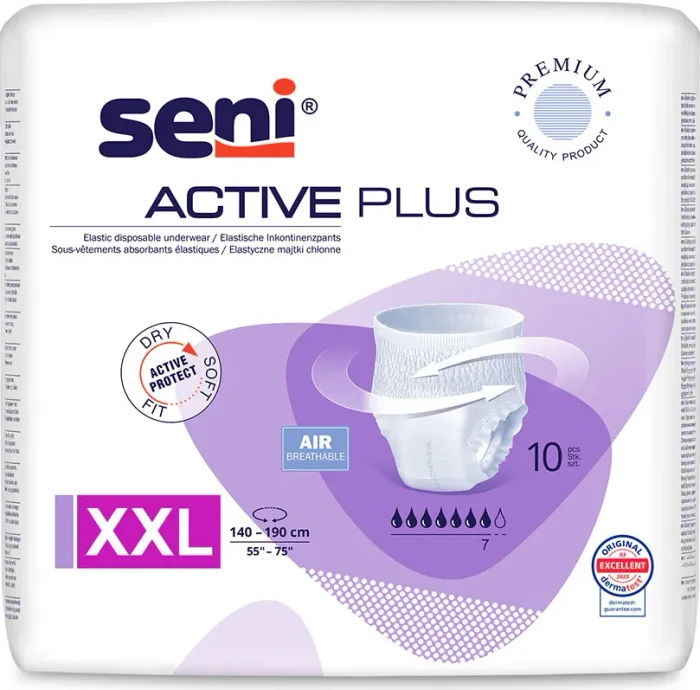 Seni Active Plus Schutzhose Größe XXL, 60 Stück