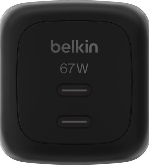 Belkin BoostCharge Pro Ladegerät 2-Port USB-C GaN 67W schwarz