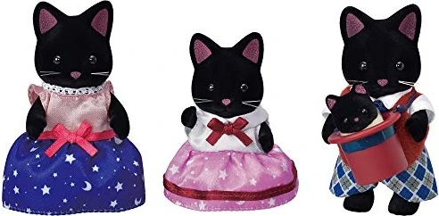 Epoch Sylvanian Families - Familien - Schwarze Katzen Familie