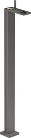 Hansgrohe Axor MyEdition Waschbeckenarmatur bodenstehend mit Push-Open Ablaufgarnitur ohne Platte brushed black chrome