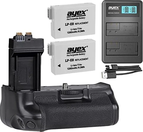 ayex Batteriegriff für Canon EOS 700D, 650D, 600D, 550D