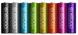 Panasonic eneloop (Gen 2) glitter Mignon AA NiMH 2000mAh, 8er-Pack