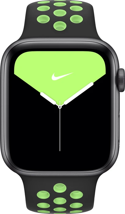 Apple Nike Sportarmband Regular für Apple Watch 44mm schwarz/Lime Blast