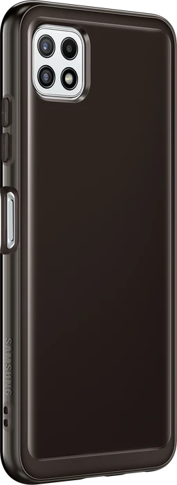 Samsung Soft Clear Cover für Galaxy A22 5G schwarz