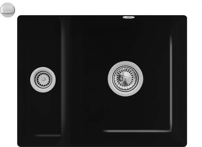 Villeroy & Boch Subway 60 XU Unterbau Becken rechts mit Ablauffernbedienung chromite