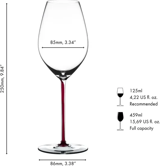 Riedel Fatto A Mano Champagne Weinglas drachenrot