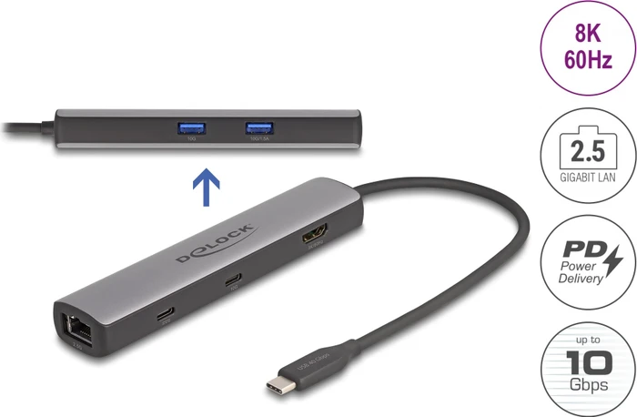 DeLOCK USB Type-C Docking Station, USB4 [Stecker]