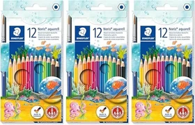 Staedtler Noris 144 aquarell Aquarellstift sortiert, Kartonetui, 36er-Set