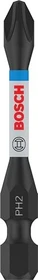 Bosch Professional PRO Impact Kreuzschlitz Bit 1/4", PH2x55mm, 2 Stück
