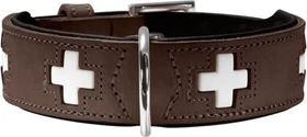 Hunter Swiss Halsband 55, braun/schwarz