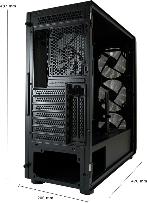LC-Power Gaming 804B Obsession_X, Glasfenster