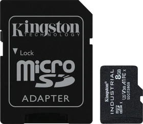 Kingston Industrial Temperature Gen2 R100 8GB Kit, UHS-I U3, A1, Class 10