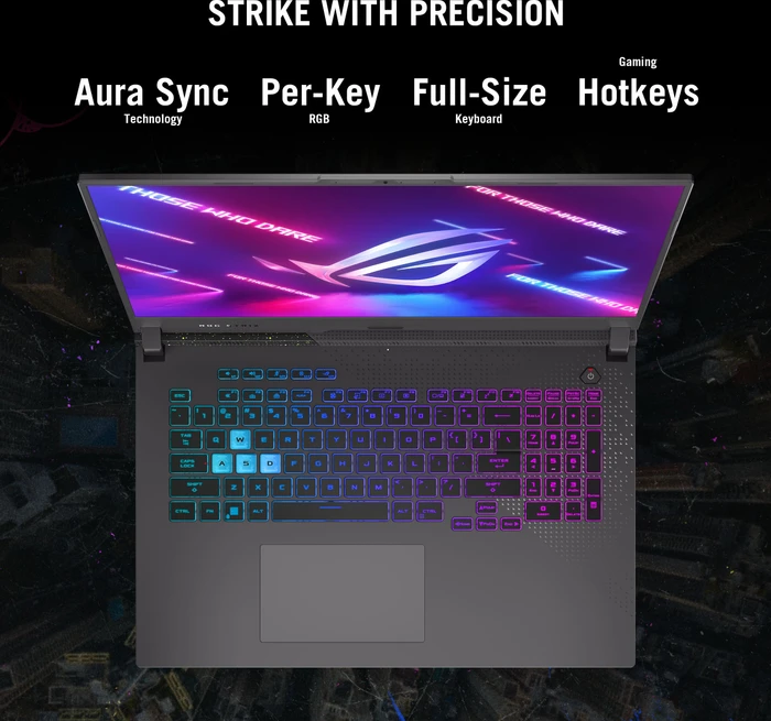 ASUS ROG Strix G17 (2023) G713PV-LL145W, Eclipse Gray, Ryzen 9 7940HX, 32GB RAM, 1TB SSD, GeForce RTX 4060, DE