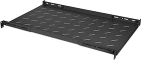 Intellinet 19" Fachboden zur Festmontage, schwarz, 750mm Einbautiefe, 1HE