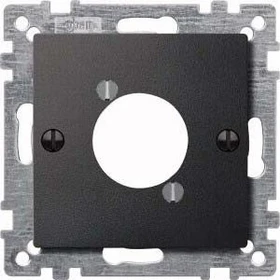Merten System M Zentralplatte für Audio-Steckverbinder XLR, anthrazit edelmatt