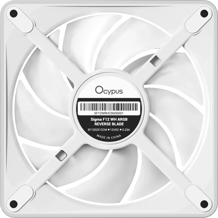 Ocypus Sigma F12 WH ARGB Reverse Blade, weiß, 120mm