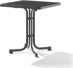 Sieger Boulevard mecalit-Pro Klapptisch 70x70cm eisengrau/schieferdekor anthrazit