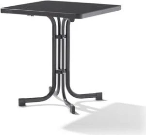 Sieger Boulevard mecalit-Pro Klapptisch 70x70cm eisengrau/schieferdekor anthrazit