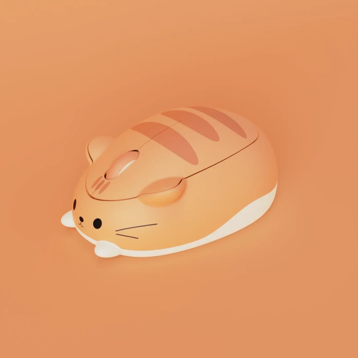 Akko x Waigua Cat Theme Wireless Mouse, Orange Kate, USB