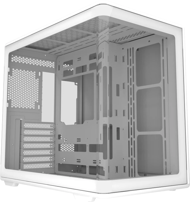 Cooler Master Elite 600 White, weiß, inkl. 4x Lüfter, Glasfenster