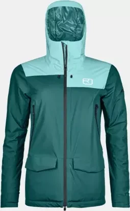 Ortovox 2L Swisswool Sedrun Funktionsjacke pacific green (Damen)