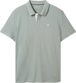 Tom Tailor Piqué Poloshirt kurzarm iced grey mint (Herren)
