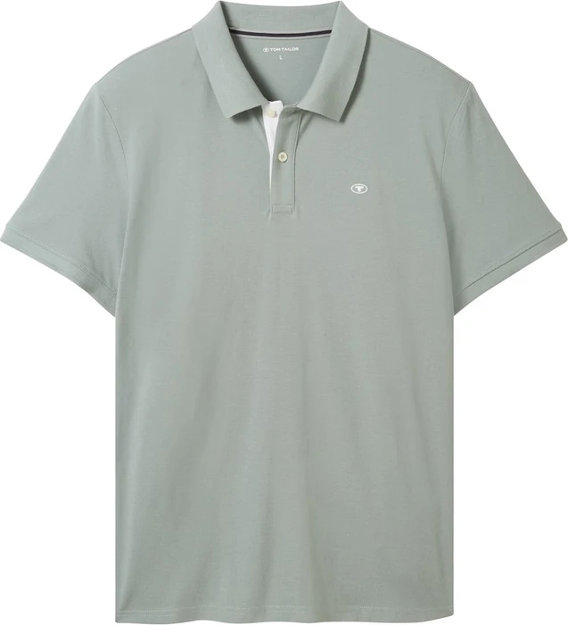 Tom Tailor Piqué Poloshirt kurzarm iced grey mint (Herren)