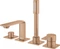 Grohe Allure 4-Loch-Einhand-Wannenkombination warm sunset gebürstet Vorschaubild