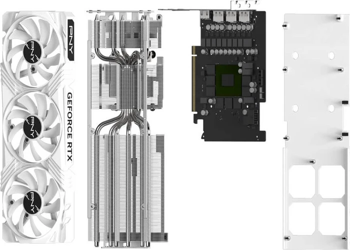 PNY GeForce RTX 4070 Ti LED Verto White Edition, 12GB GDDR6X, HDMI, 3x DP