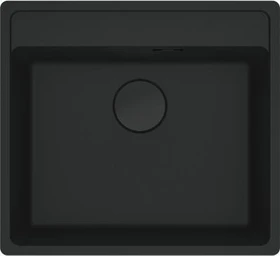 Franke Maris MRG 210-52 flächenbündig Becken mittig black matt