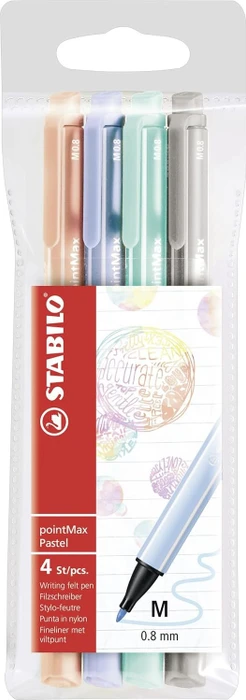 STABILO pointMax eisgrün/hellgrün/lila, 4er-Pack, Kunststoffetui