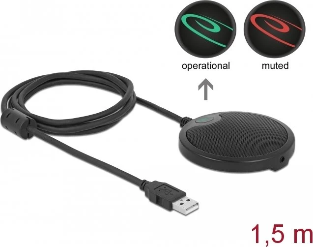 DeLOCK USB Kondensator Mikrofon für Konferenzen