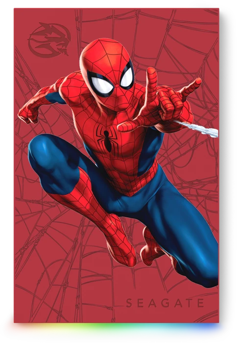 Seagate FireCuda Gaming HDD - Spider-Man Special Edition, 2TB, +Rescue, USB 3.0 Micro-B